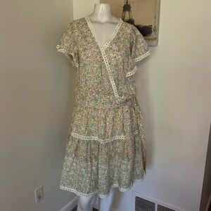 Jennifer & Grace Floral Prairie Top Skirt Set M L